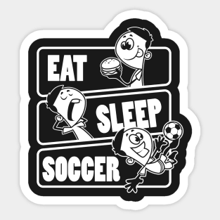 Eat Sleep Soccer - Football player Gift print Sticker